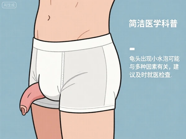 Excessive discharge and itching of the glans penis