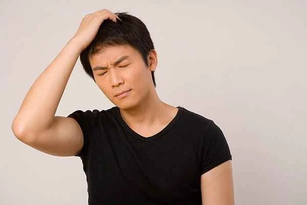 Pain in the back of the head caused by prostatitis