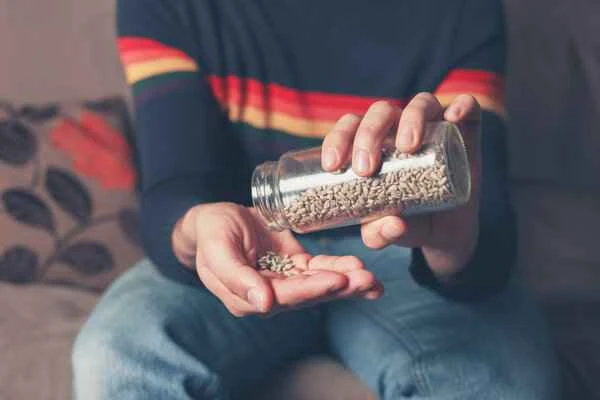 Are ejaculate particles normal?